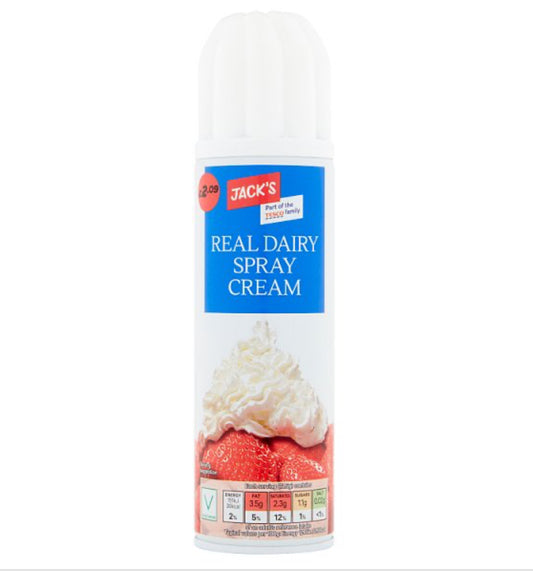 Jack's Real Dairy Spray Cream 250g