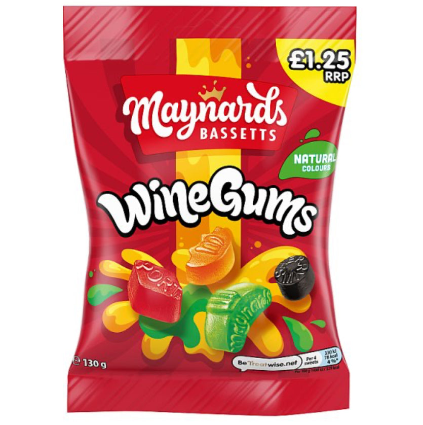 Maynards Bassetts Wine Gums Sweets Bag