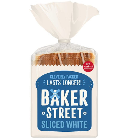 Baker Street White Sliced 550g