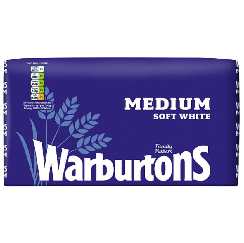 Warburtons Medium Soft White 800g