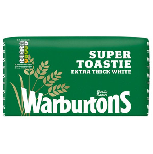 Warburtons Super Toastie Extra Thick White 800g