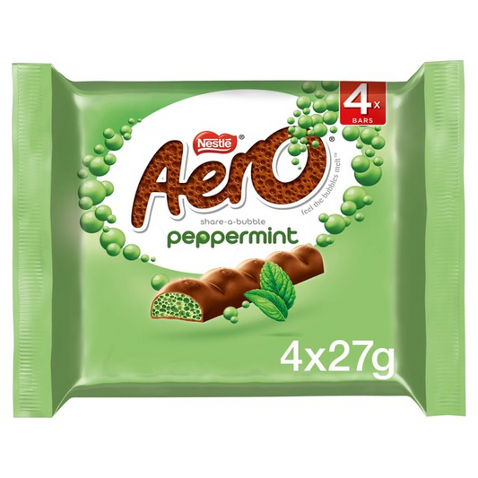 Aero Peppermint Mint Chocolate Multipack 4 x 27g