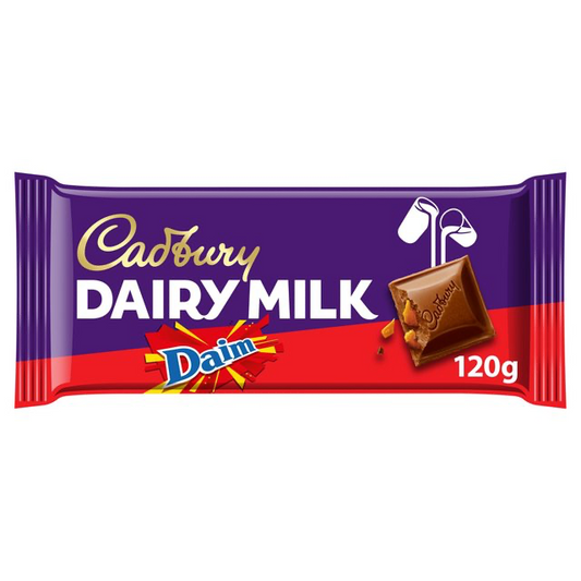 Cadbury Dairy Milk Daim Chocolate Bar 120g