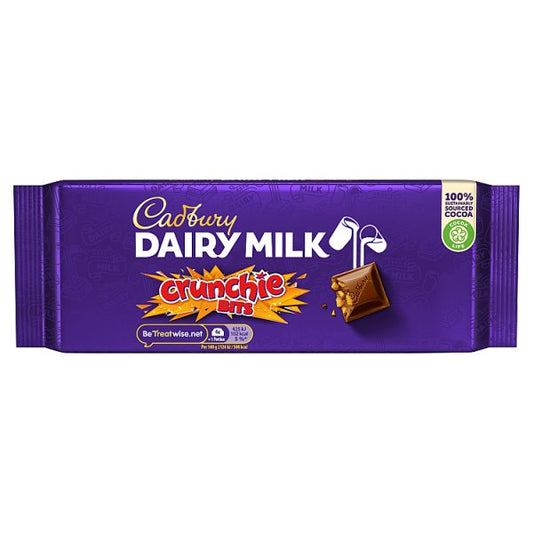 Cadbury Dairy Milk Crunchie Bits Chocolate Bar 180g