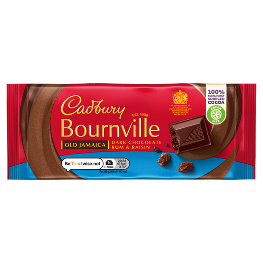 Cadbury Bournville Old Jamaica Dark Chocolate Bar 100g