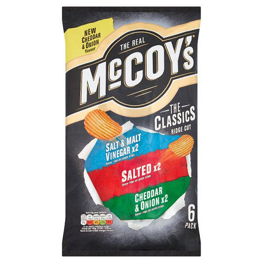 McCoy's Classic Variety Multipack Crisps 6x25g