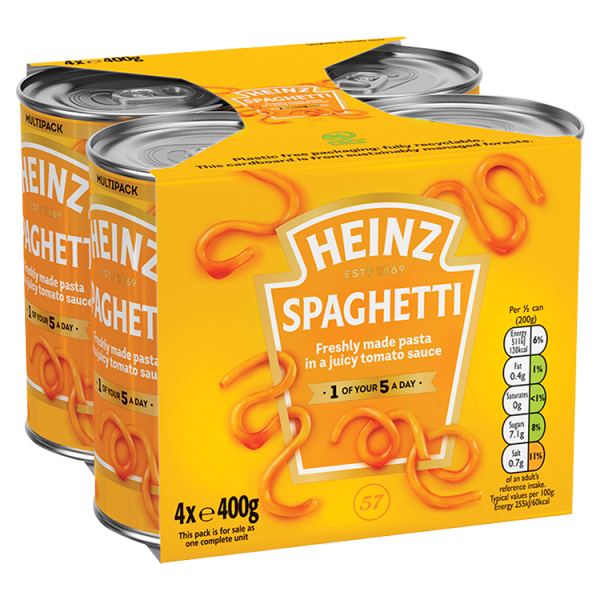 Heinz Spaghetti 4 x 400g