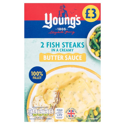 Young's 2 Fish Steaks in Butter Sauce 280g