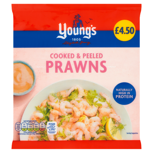 Young's Cooked & Peeled Prawns 180g